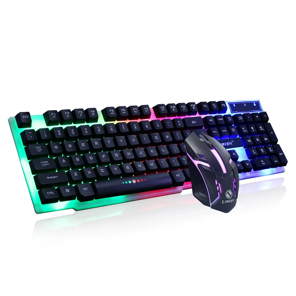 Teclado Luz Led Y Mouse 6 Botones