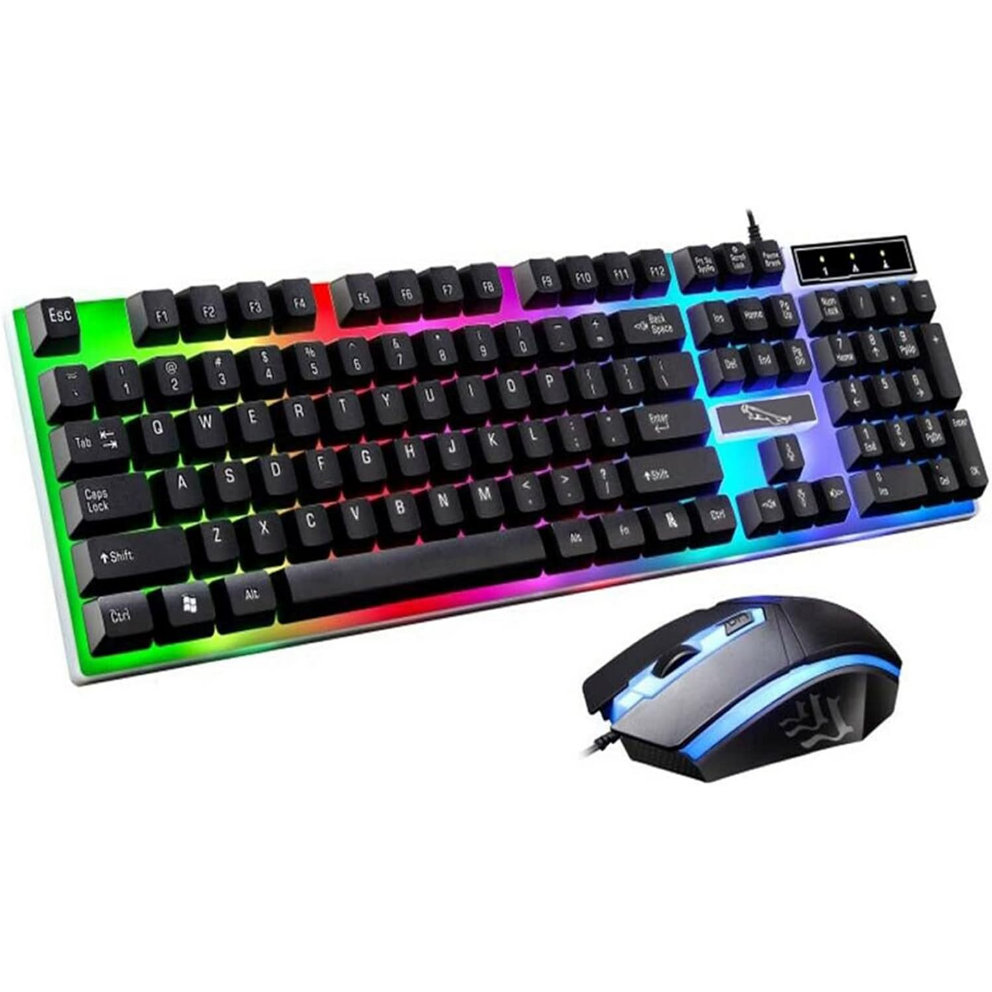 Teclado Luz Led Y Mouse 6 Botones